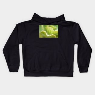 Lime green leaves Kids Hoodie